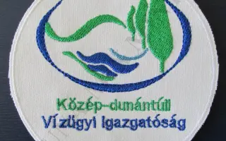 Közép-dunántúli Vízügyi Igazgatóság karjelvény tépőzáras 1